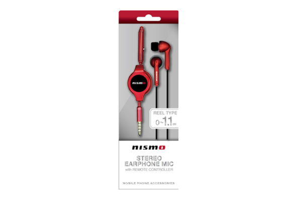 NISSAN NISMO STEREO EARPHONE MIC WITH REMOTECONTROLLER RED  HOBBY GOODS   NOS1099