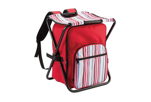 NISSAN CHAIR STORAGE BAG RED COLORFUL STRIPES  HOBBY GOODS   KWA4000G10RD