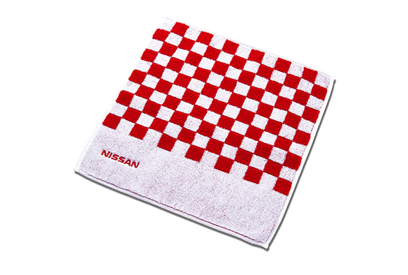 NISSAN HAND TOWEL CHECKERED RED  FASHION GOODS   KWA6000K00RD