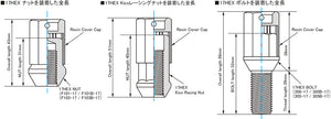 KYO-EI KICS RESIN COVER CAP FOR 17HEX NUT & BOLT REFILL BLACK ZCRC17K