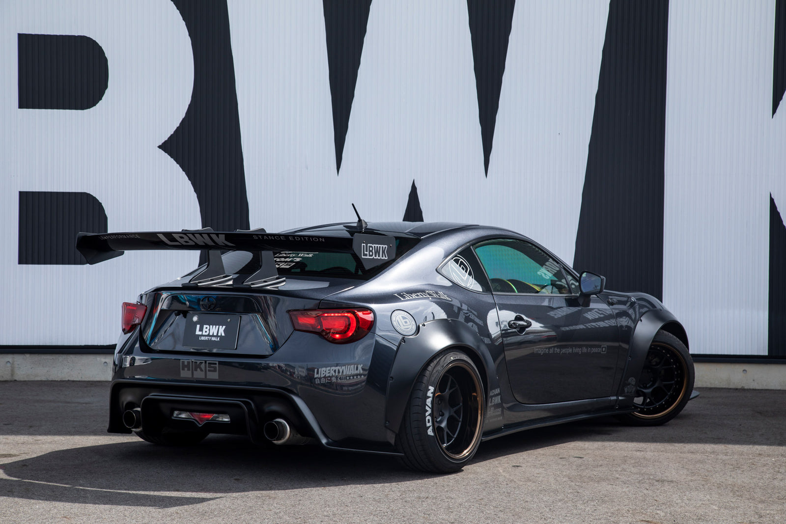 LIBERTY WALK LB★NATION LB REAR WING VER.1 FRP FOR TOYOTA 86 ZN6 LIBERTY-WALK-00017