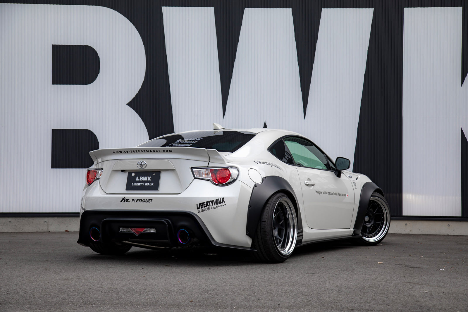 LIBERTY WALK LB★NATION LB REAR WING VER.2 FRP FOR TOYOTA 86 ZN6 LIBERTY-WALK-00018