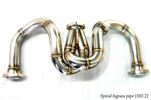 KREISSIEG F1 SOUND VALVETRONIC EXHAUST SYSTEM ULTIMATE VER. STAINLESS STEEL FLOATING CURL TAIL SANDBLAST KSG LOGO MARK FOR FERRARI F355 M2.7 F355-15-STAINLESS-M27