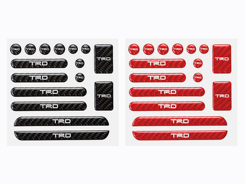 TRD CARBON MULTI GARNISH RED FOR  MS011-00011