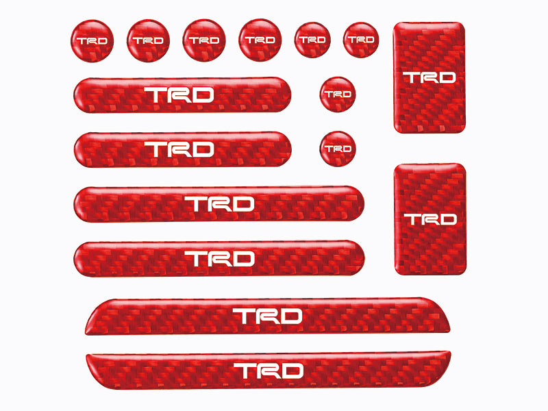 TRD CARBON MULTI GARNISH RED FOR  MS011-00011