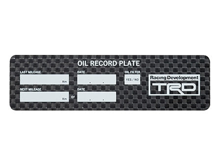 TRD OIL CHANGE PLATE GOODS  MS029-00002