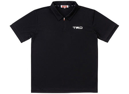 TRD DRY ZIP POLO SHIRT (LL) BLACK For MS041-00003