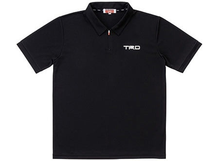 TRD DRY ZIP POLO SHIRT (M) WHITE For MS041-00004
