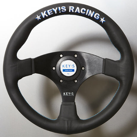 Key's Racing Original Steering Wheel FLAT Smooth Leather 350mm  KeysRacing-OS-4