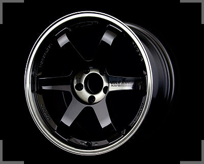 RAYS VOLK RACING TE37 SL 17x8.5JJ +45 5x100 Pressed Double Black x1