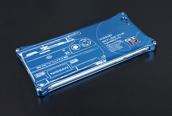 NISSAN DURALUMIN IPHONE BUMPER SKYLINE GT-R BNR34 SE, FOR 5 5S  HOBBY GOODS   NOS1381