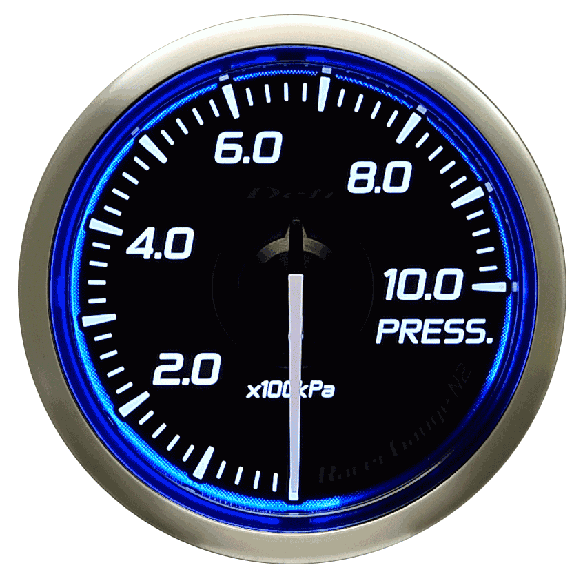 DEFI RACER GAUGE N2 PRESSURE 0~1000kPa 52 BLUE DF16201