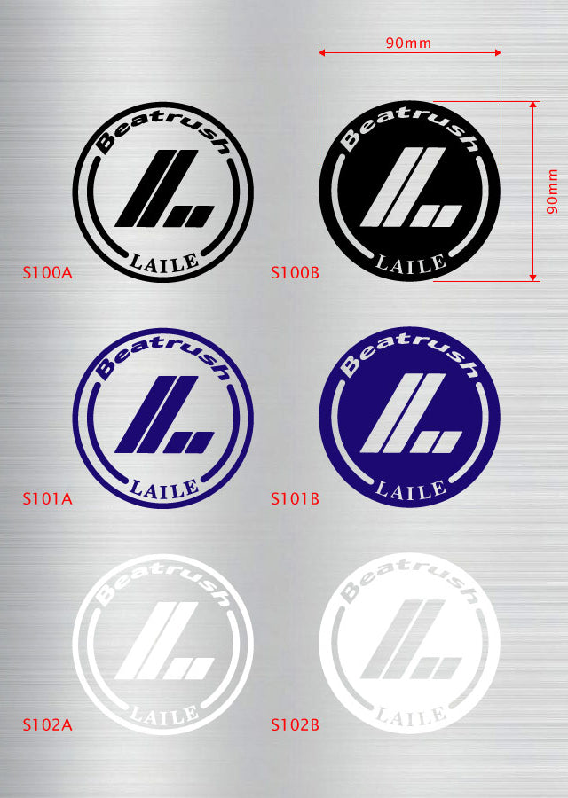 LAILE BEATRUSH LAILE CIRCLE TYPE STICKER WHITE A S102A