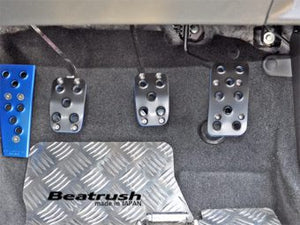 LAILE BEATRUSH FOOT PEDAL SET SILVER For SUBARU WRX STi VAB S46024PS-AS