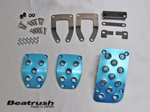 LAILE BEATRUSH PEDAL SET SILVER FOR SUBARU BRZ ZD8  S46400PS-AS