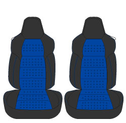 AUTOWEAR SEAT COVER BLACK BLUE FOR HONDA S660 JW5 1921-BKBL