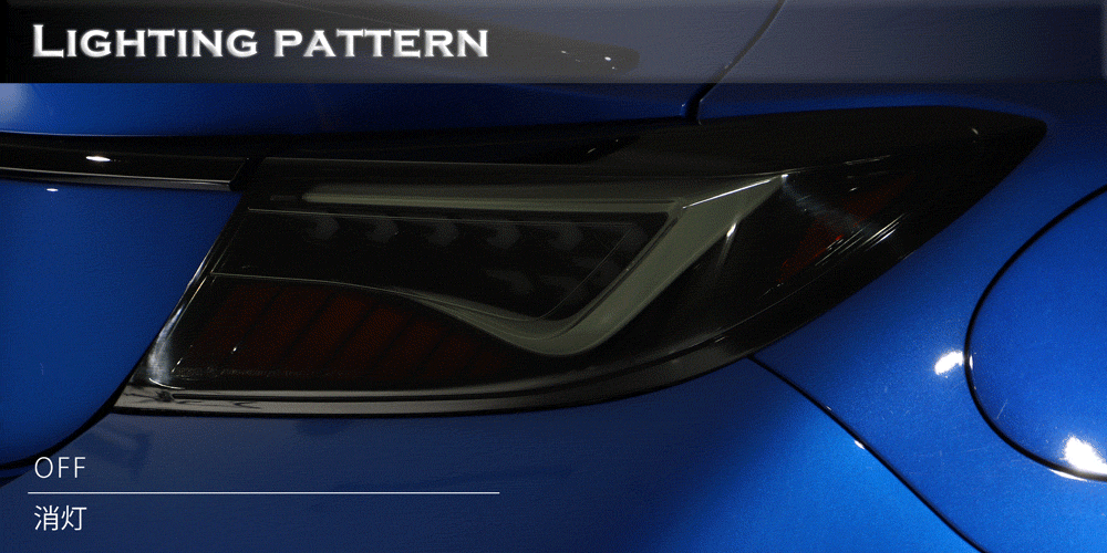 AVEST テールライト Version 2: CLEAR AVEST FULL LED TAIL LIGHT CLEAR VERSION 2 FOR TOYOTA GR86 ZD8