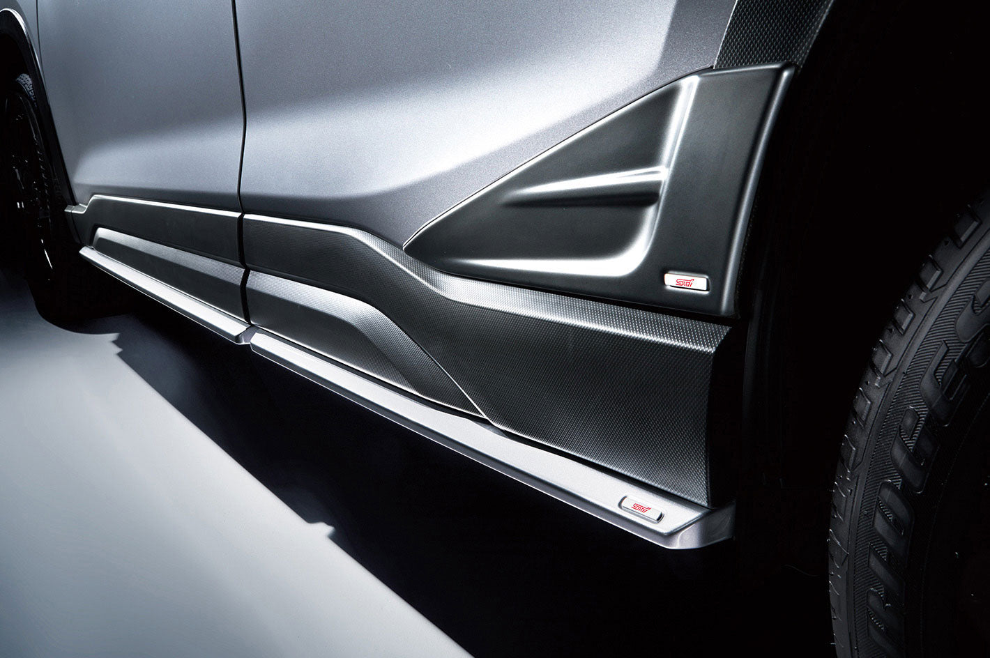 STI SIDE UNDER SPOILER(SILVER) FOR SUBARU FORESTER SK SG517SJ200