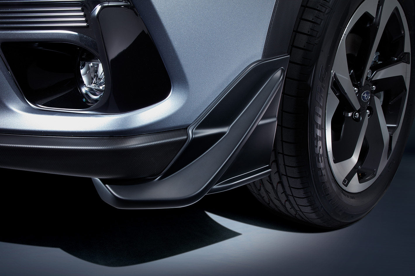 STI FRONT SPOILER SET SILVER FOR SUBARU FORESTER SK SG517SJ840