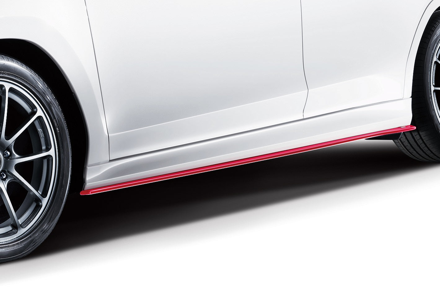 STI SIDE UNDER SPOILER RED FOR SUBARU LEVORG VN SG517VC130