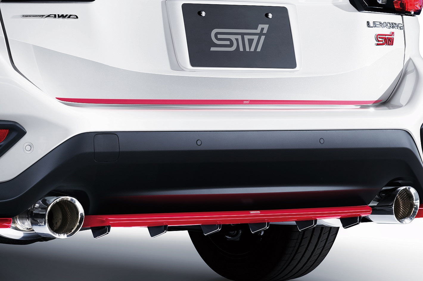 STI REAR UNDER SPOIER RED FOR SUBARU LEVORG VN SG517VC330