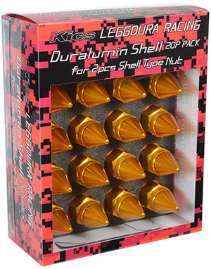 KYO-EI PARTS PACKAGE LEGGDURA RACING SHELL TYPE LOCK & NUT SET M12 X P1.25 (RD58) SLDNU2