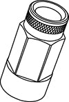 KYO-EI PARTS x1 KNURLED TYPE ALUMINUM SHELL SLRNA