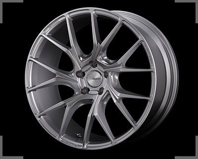 RAYS HOMURA 2X7TW 19x8.5J +33 5x112 Spark Plated Silver x1