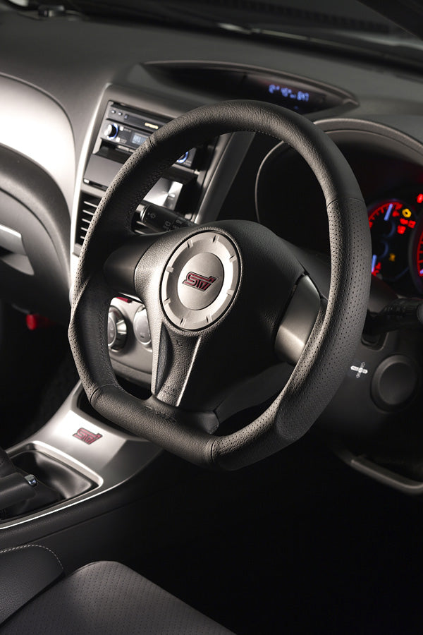 DAMD STEERING WHEEL  For SUBARU EXIGA YA (A ~ G) 08/6 ~ 15/3 SS358-D-L Black stitch