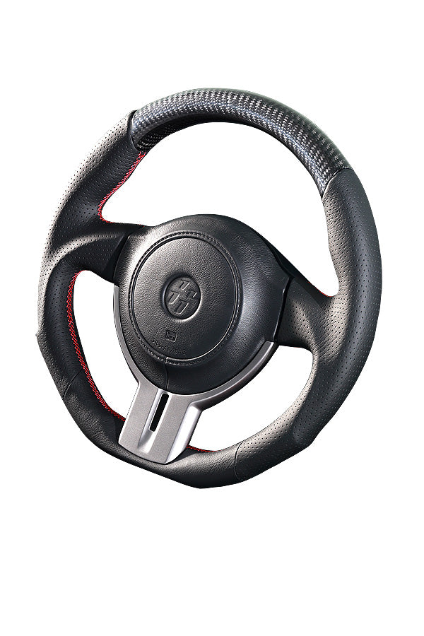 DAMD STEERING WHEEL  For TOYOTA FT86 ZC ZN (A ~ D) 12/4 ~ 16/7 SS358-Z Carbon Red stitch