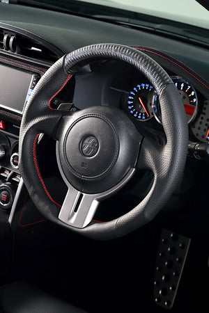 DAMD STEERING WHEEL  For SUBARU BRZ ZC ZN (A ~ D) 12/4 ~ 16/7 SS358-Z Carbon Red stitch