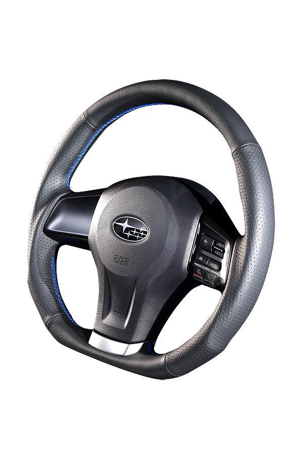 DAMD STEERING WHEEL  For SUBARU FORESTER SJ (A ~ C) 12/11 ~ SS360-D Blue Stitch