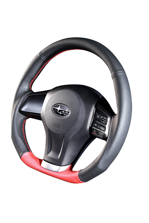 DAMD STEERING WHEEL  For SUBARU FORESTER SJ (A ~ C) 12/11 ~ SS360-D RED FORMULA