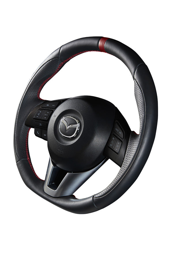 DAMD STEERING WHEEL  For MAZDA ROADSTER ND 15.5~ SS358-M Nappa leather