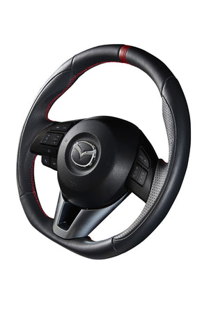 DAMD STEERING WHEEL  For MAZDA AXELA BM/BY 13.11~16.6 SS360-M Nappa leather