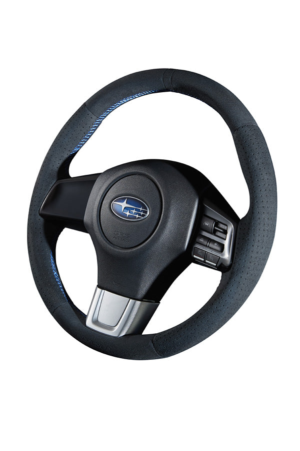 DAMD NARROW STEERING WHEEL  For WRX S4 / STI VAB VAG (A~) 14/8~ SS360-RS Ultra suede×blue stitch