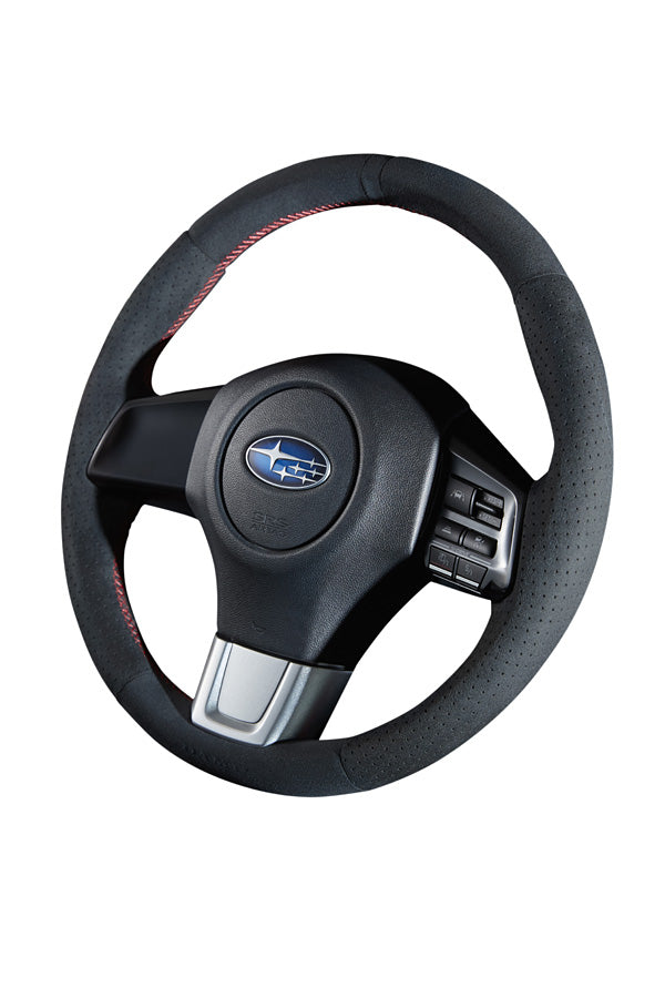 DAMD NARROW STEERING WHEEL  For WRX S4 / STI VAB VAG (A~) 14/8~ SS360-RS Ultra suede×red stitch