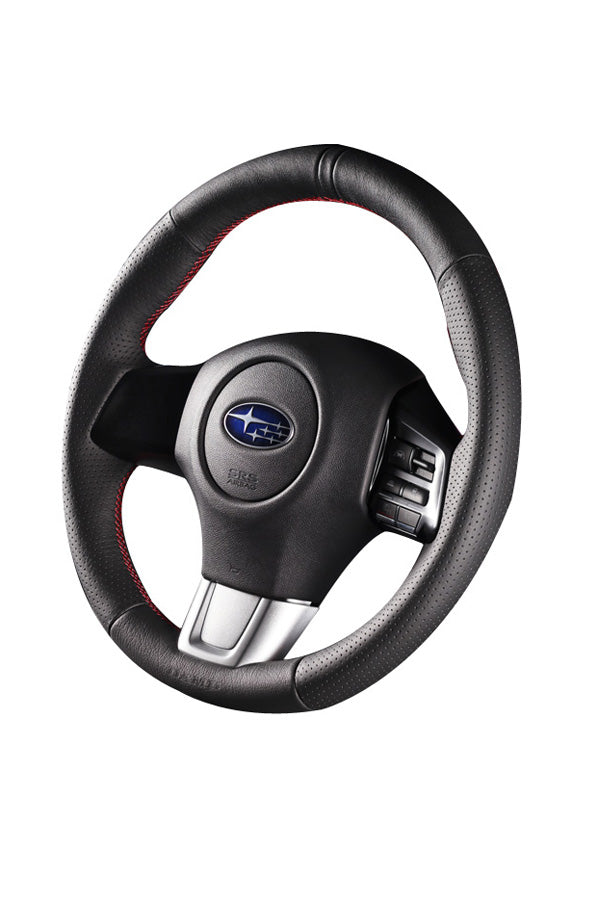 DAMD NARROW STEERING WHEEL  For SUBARU WRX S4 / STI VAB VAG (A~) 14/8~ SS360-RS Red Stitch