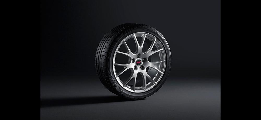 STI WHEEL SET 19 BBS DARK SILVER 19x8.5J+53 FOR WRX S4(VB