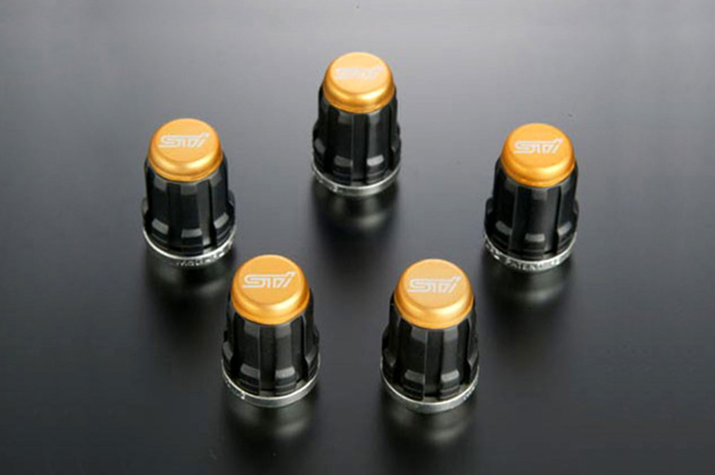 STI WHEEL NUT SET GOLD FOR SUBARU FORESTER SK ST28170ST010