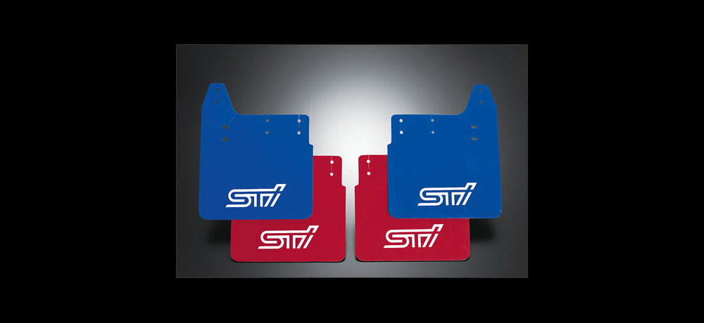 STI MUD FLAP F SWRT BLUE For IMPREZA 4DooR (GD) ST960114S020
