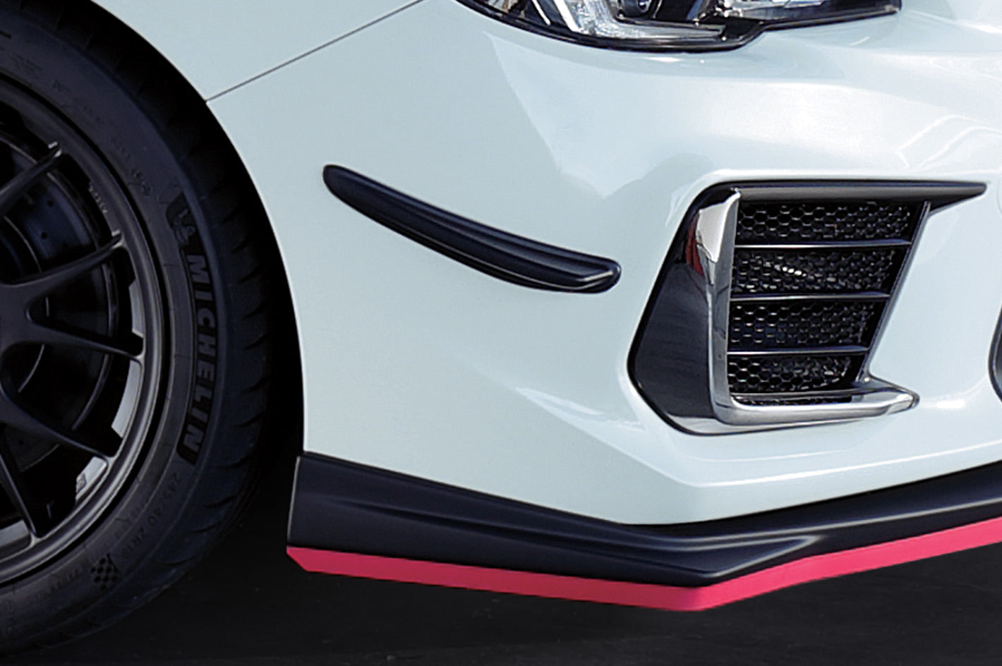 STI FRONT BUMPER CANARD FOR SUBARU WRX S4 VA ST96020VV300 - Black