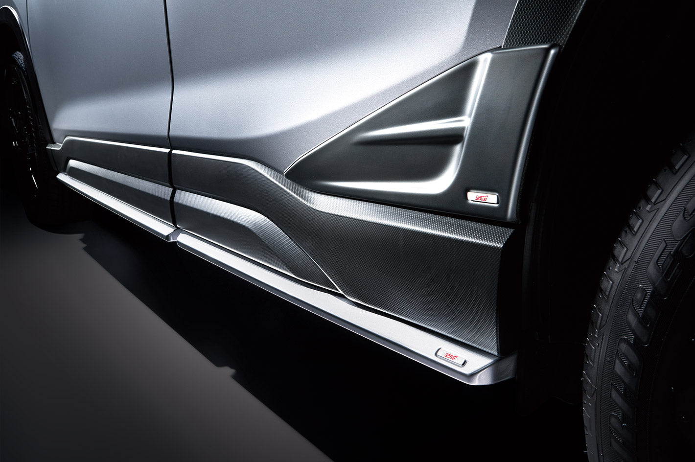 STI SIDE UNDER SPOILER (SILVER) FOR SUBARU FORESTER SK ST96030SE000