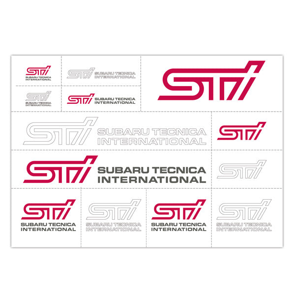 STI STI TRANSFER STICKER  CAR ACCESSORIES GOODS   STSG14100200