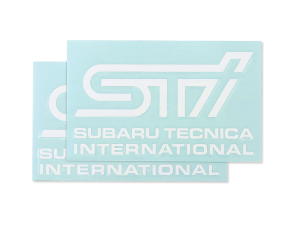 STI STI STICKER B WHITE  CAR ACCESSORIES GOODS   STSG14100280