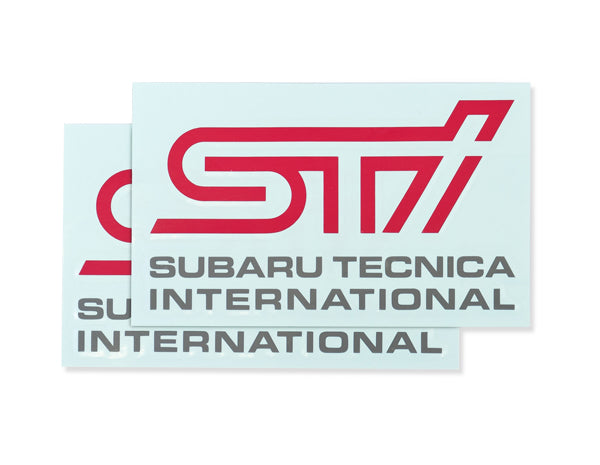 STI STI STICKERS B CHERRY RED  CAR ACCESSORIES GOODS   STSG14100290