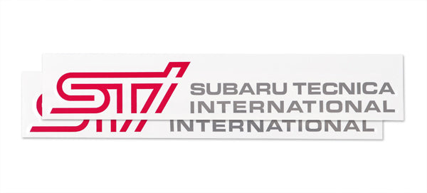 STI STI STICKER C CHERRY RED  CAR ACCESSORIES GOODS   STSG14100310