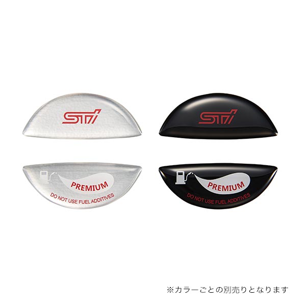 STI FUEL CAP ORNAMENT HIGH-OCTANE BLACK CAR ACCESSORIES GOODS   STSG18100640