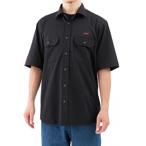 STI DRIVING SHIRT (SHORT SLEEVE WORK SHIRT) BLACK 3L For STSG20100410