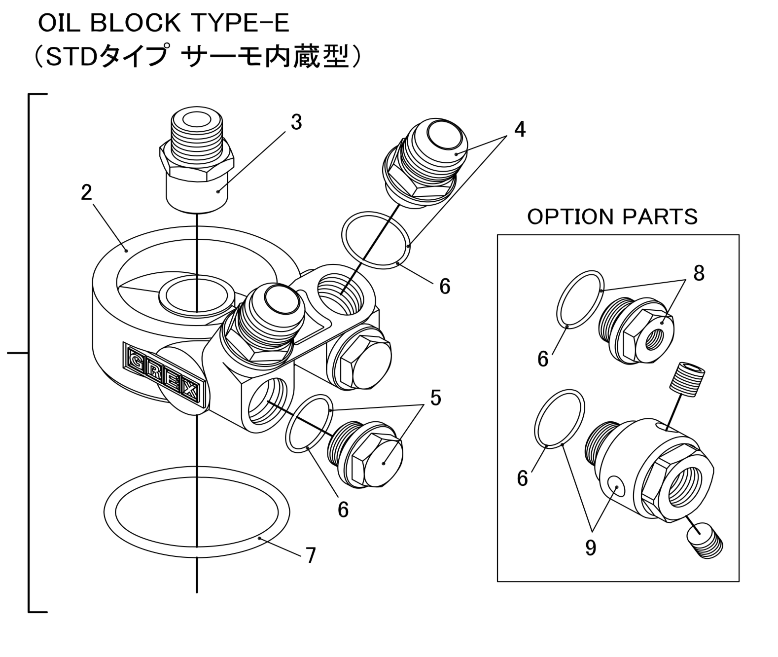 GREDDY OIL BLOCK TYPE-E (STD TYPE THERMO BUILT-IN) FOR   12002812